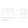 База под раковину BELBAGNO MARINO-CER-N-1000-2C-SO-WO-P