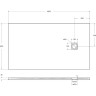 Душевой поддон из литьевого мрамора 160x90 см BELBAGNO TRAY-MR-UNO-AH-160/90-35-W-CR