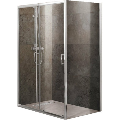 Душевой уголок 100-115x100 см BELBAGNO UNIQUE-AH-1-100/115-100-C-Cr