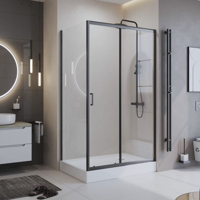 Душевой уголок BELBAGNO UNO-195-AH-1-160/90-C-Cr