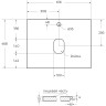 Столешница из керамогранита BELBAGNO KEP-60-CEM Cemento 616x468