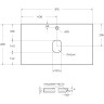Столешница из керамогранита BELBAGNO KEP-80-CEM Cemento 816x468