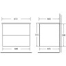 Тумба Rovere Bianco 59,6 см BELBAGNO ETNA ETNA-600-2C-SO-WO-P
