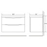 Тумба Rovere Moro 79,6 см BELBAGNO MARINO MARINO-800-2C-SO-RW-P