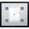 Зеркало BELBAGNO SPC-KRAFT-1400-800-LED-TCH-WARM-NERO в алюминиевой раме со встроенным светильником, сенсорным выключателем и подогревом, 1400x32x800